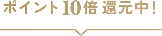 ポイント10倍還元中