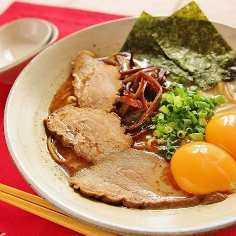 ラーメン鉢二個セット栃黒染拭漆内拭漆